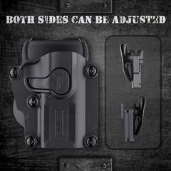 RH OWB Holster for Most Compact & Full Size (Over 200) Pistols Index Finger Rele